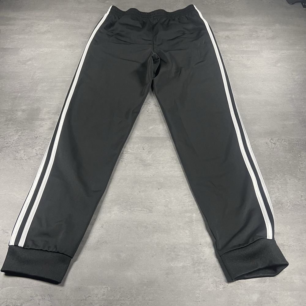 Adidas Track Sweatpants Women Small 28x30 Black White Soccer Jogger 3 Stripe - Picture 2 of 8